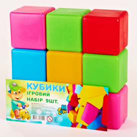 Кубики великі MToys "9 шт" 14066