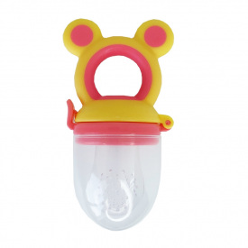 Ніблер для прикорму немовлят "Міккі" Mega Zayka MGZ-0009 (Yellow-Crimson) жовто-малиновий