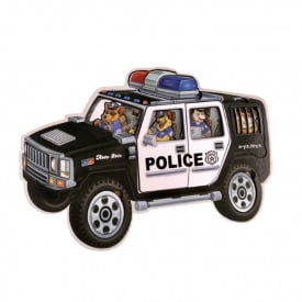 Дерев'яний пазл-сортер "Поліція" Ubumblebees ПСФ111 PSF111 25 деталей