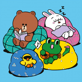 Картина за номерами Santi Лайн Френдс Браун Саллі Коні та Леонард на відпочинку 25х25 см Різнокольоровий (955370)