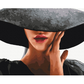 Картина за номерами Brushme Дама із секретом 40х50 см Різнокольоровий BS30651