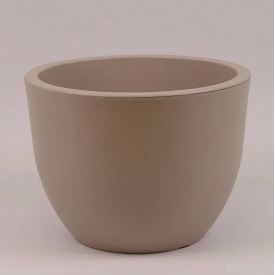 Горщик пластиковий круглий Flora Muna 39,5 см 30 л Сіро-бежевий (SK000006)