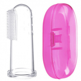 Прорізувач 2Life насадка на палець в кейсі Рожевий (v-11796)