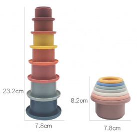 Пірамідка-прорізувач 2Life Y28 Башта Різнокольоровий (v-11878)