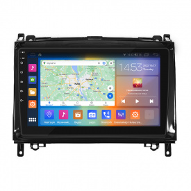 Штатная магнитола Lesko 9" Mercedes-Benz B-Класс I W245 2005-2009 4/64Gb CarPlay 4G Wi-Fi GPS Prime (9591-47800)