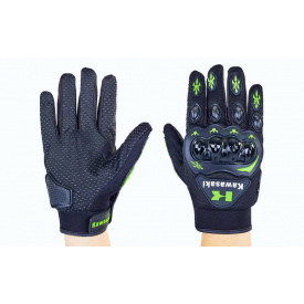 Мотоперчатки Kawasaki SP-Sport MS-5529-KW XL Черный-Салатовый