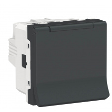 Розетка Schneider Electric NU303754TA (винтовой зажим) 16А (антрацит)