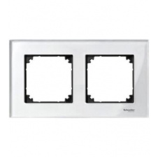 Рамка двойная M-ELEGANCE glass бриллиант Merten, MTN404219