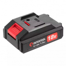Аккумулятор INTERTOOL DT-0316 18 В, литий-ион, 1.5 Ач, для шуруповерта DT-0315