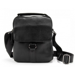 Чоловіча сумка месенджер Tiding Bag 17x20x6 см Чорний (1982289975) Суми