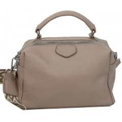 Жіноча сумка крос-боді Borsacomoda 16x16x10 см Бежевий (2535266722) Житомир