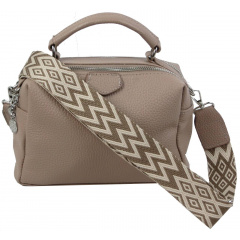 Жіноча сумка крос-боді Borsacomoda 16x16x10 см Бежевий (2535266722) Житомир