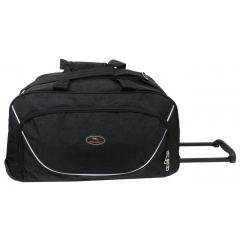 Сумка дорожня на колесах Wallaby 10428-2 M 60x34x28 см Чорний (1536245552) Слов'янськ