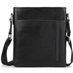 Чоловіча сумка Tiding Bag SA25F-9913-3A 23x25x4 см Чорний (2405857478) Кременчук