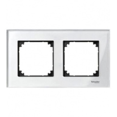 Рамка двойная M-ELEGANCE glass бриллиант Merten, MTN404219 Харьков