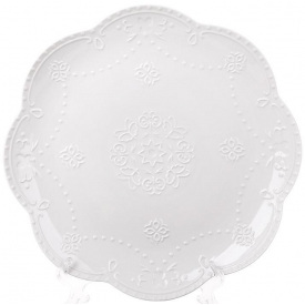 Набор тарелок 3 штуки White Lace диаметром 20см DP218711 BonaDi
