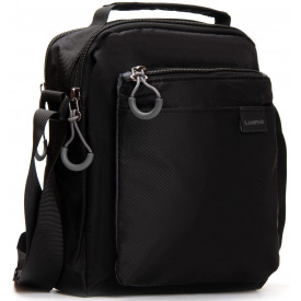 Мужская плечевая сумка LANPAD 19x25x10 см Черный (2512685542)
