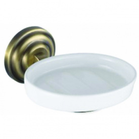Мыльница Aquavita Bronze KL-73808 круглая, стекло