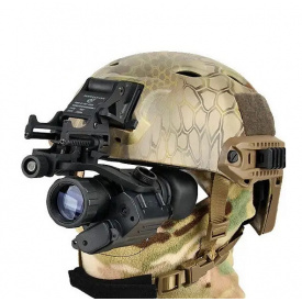 Прибор ночного видения PVS 14 Night Vision 4х с креплениями на шлем