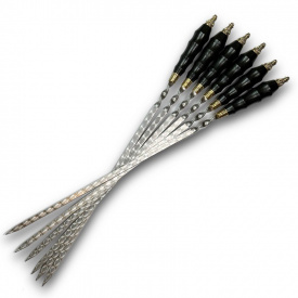 Шампура для шашлыка Gorillas BBQ Кабан с деревянной ручкой SKK70 45 см 6 шт (5442)