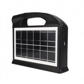 Портативная станция на солнечной батарее Clamp CL-23 Power Bank FM Bluetooth Черный (76434)