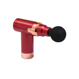 М'язовий ударний масажер Fascial GUN JY-760 4 насадки Червоний