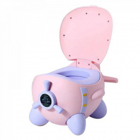 Горшок с мягким сиденьем No Brand Baby Legend Самолет Розовый