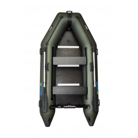 Лодка надувная моторная килевая трехместная пвх ΩMega 300К PFA хаки