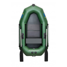 Лодка пвх гребная надувная одноместная ΩMega 210LS PS зеленая
