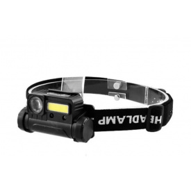 Фонарь налобный COB аккумуляторный с датчиком движения и двумя светодиодами Bailong BL 123