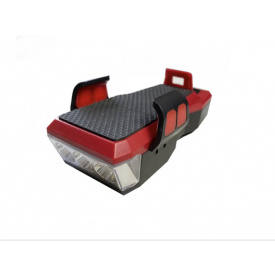 Велосипедный фонарь велофара аккумуляторный с держателем телефона и сигналом WDW WD 424 Красный