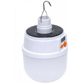 Подвесной фонарь с солнечной панелью и крючком для кемпинга с аккумулятором Mine 5 вт 14х8 см Белый (hub_e5s9fw)