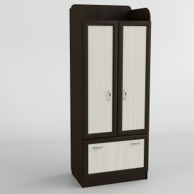 Дитяча шафа Тиса Мебель ШО-102 Венге Дуб молочний 2050x520x800 мм