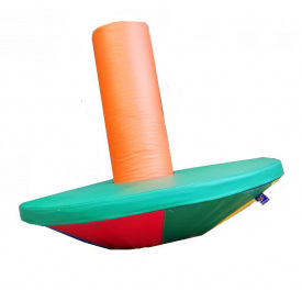 Дитячий м'який ігровий модуль гойдалка Тиа-Спорт Гриб 120х120х120 см Разноцветный