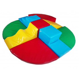 Конструктор з м'яких модулів для дітей Тиа-Спорт Блок-9 9 шт Різнокольоровий