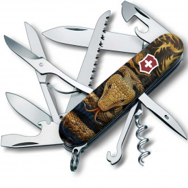 Складной нож Victorinox Huntsman Zodiac Деревянная змея 91 мм Разноцветный (1.3713.3_Z4280pk)