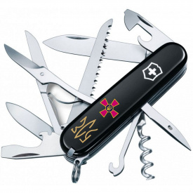 Складной нож Victorinox Huntsman Army Эмблема ЗСУ и Трезубец ЗСУ (1.3713.3.W1015u)