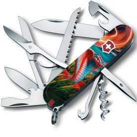 Складной нож Victorinox Huntsman Zodiac Красочная кобра 91 мм Разноцветный (1.3713.3_Z4290pk)