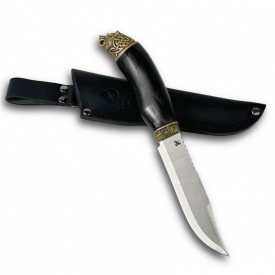 Охотничий подарочный нож ручной работы Gorillas BBQ сталь 50х14мф KN100 (5216)