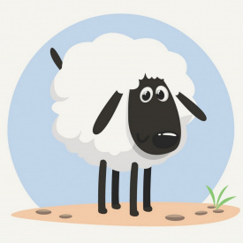 Картина за номерами Овечка Art Craft 15032-AC 30х30 см