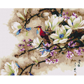 Картина за номерами BrushMe "Співи екзотичного птаха" 40х50см BS52162