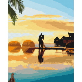 Картина за номерами BrushMe "Схід кохання" 40х50см BS52863