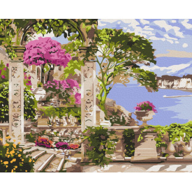 Картина за номерами BrushMe "Квіти в саду" 40х50см BS53743
