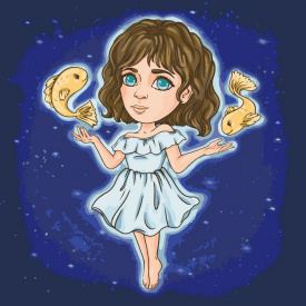 Картина за номерами Знаки зодіаку. Риби VIKTORIA.GRO.ART Art Craft 10099-AC 40х40 см