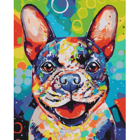 Картина за номерами BrushMe "Яскравий пес" 40х50см BS38448