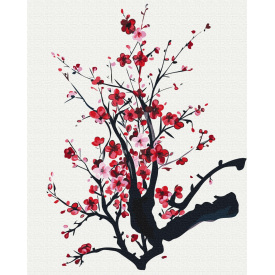 Картина за номерами BrushMe "Гілка сакури © Yana Biluhina" 40х50см BS53801