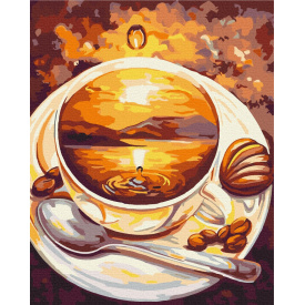 Картина за номерами BrushMe "Схід сонця в чашці" 40х50см BS51868