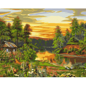 Картина за номерами BrushMe "Атмосферний схід сонця" 40х50см BS52215