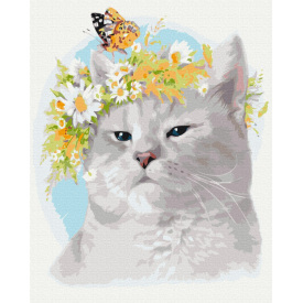 Картина за номерами BrushMe "Котячий настрій" 40х50см BS52540