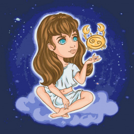 Картина за номерами Знаки зодіаку. Рак Art Craft 10098-AC 40х40 см